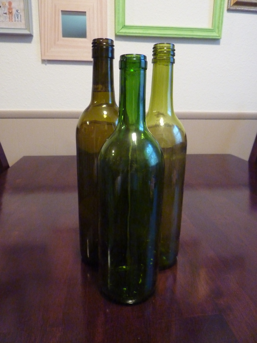 take the labels off wine bottles